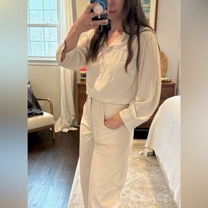 Ever Silk Chiffon Button Down Shirt